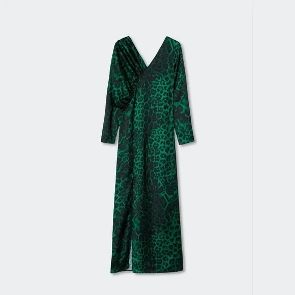 Mango Animal-print  fluid dress - Picture 7 of 7